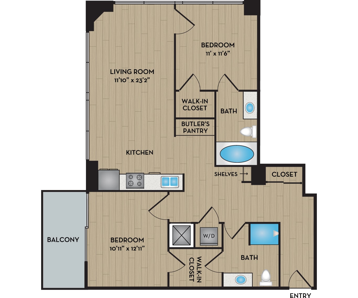 The Aurora Floor Plan