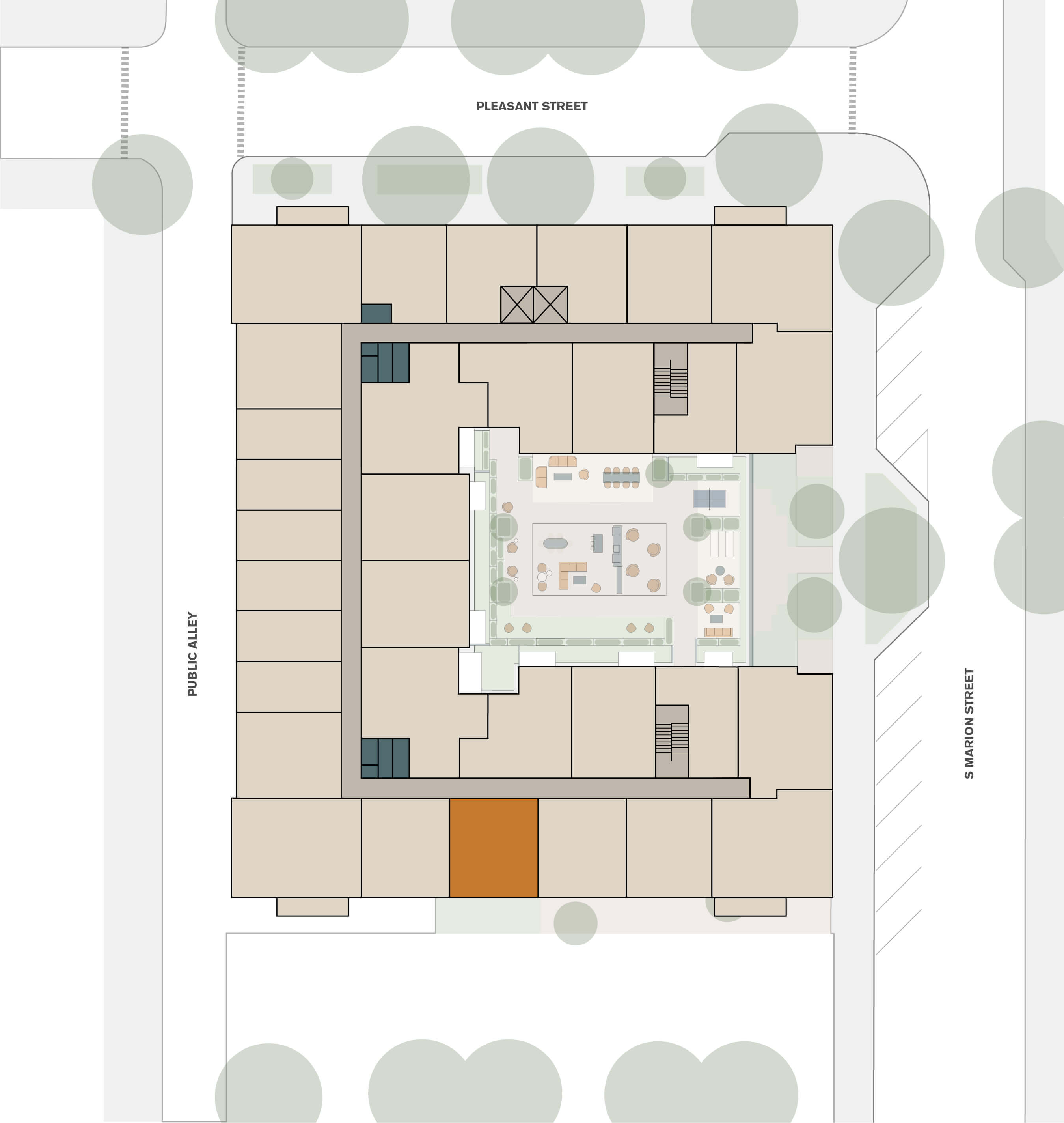 Unit 625's location on the property map