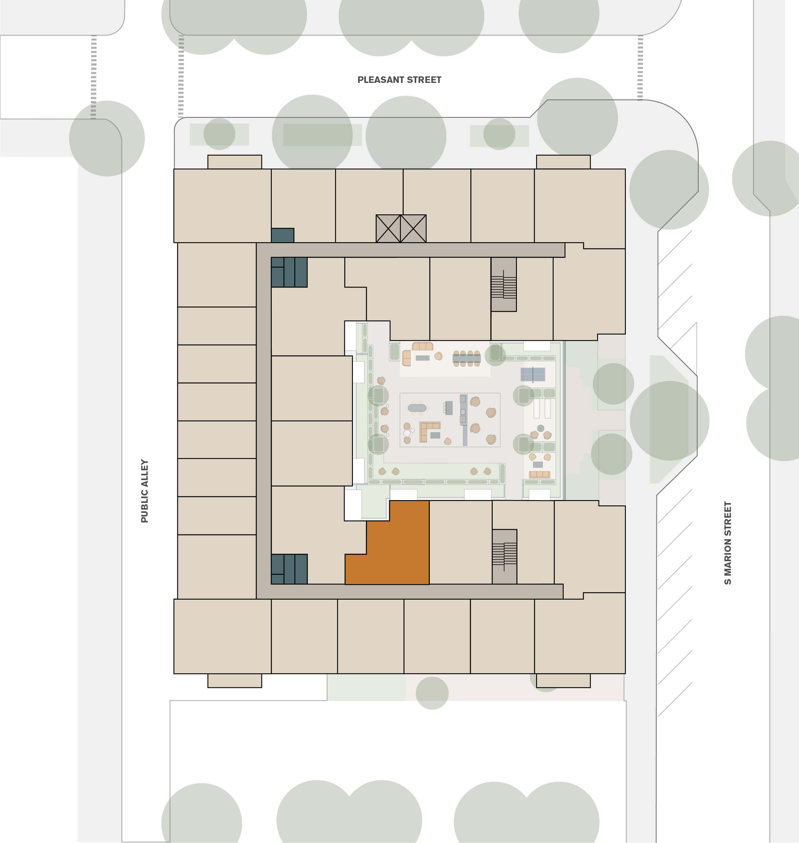 Unit 626's location on the property map