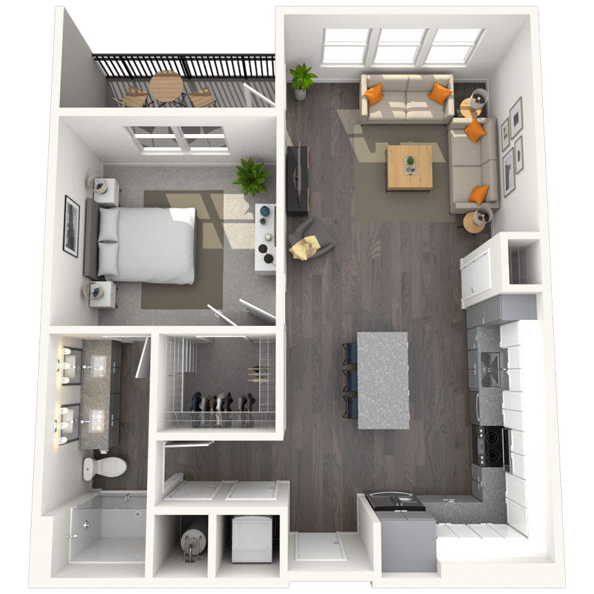 Floorplan image of unit 1211
