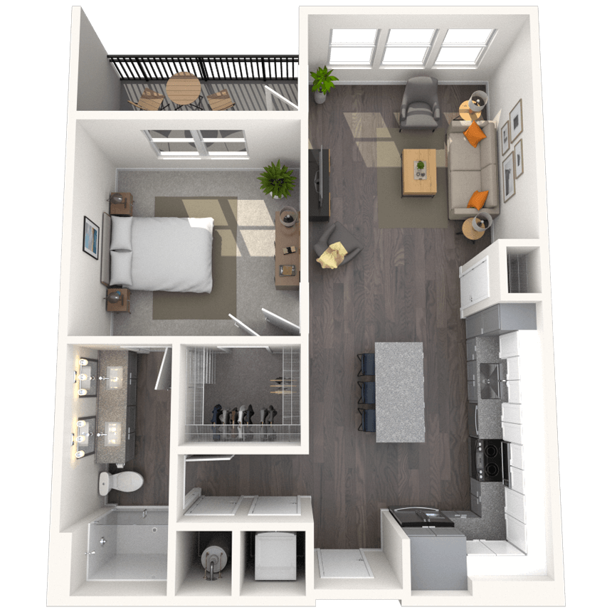 Floorplan image of unit 2129