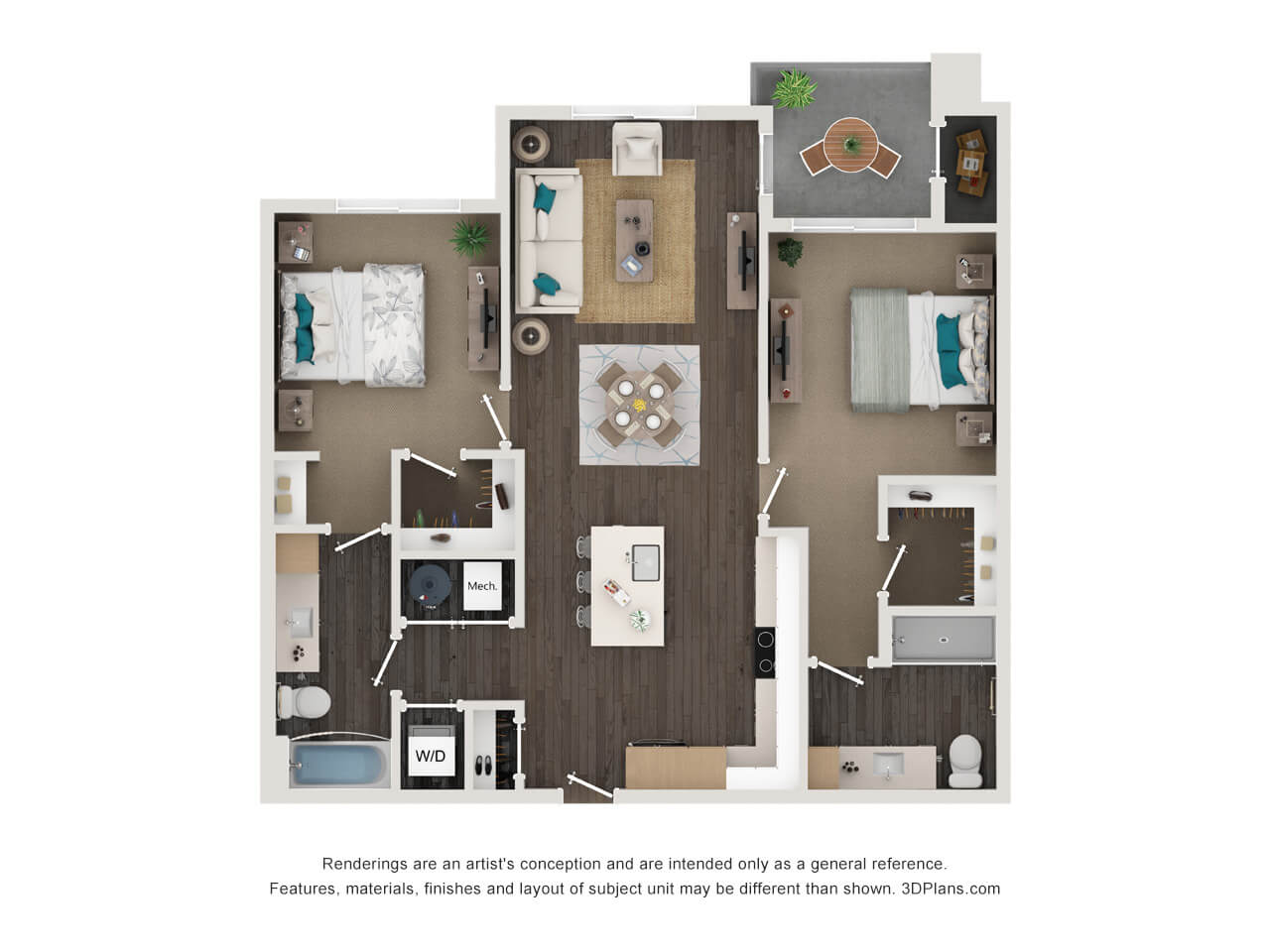 Floorplan image of unit 146