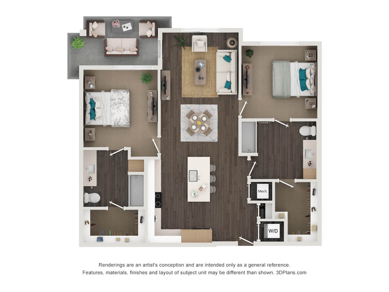 Floorplan image of unit 330