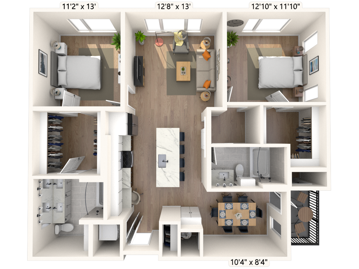 Floorplan image of unit II G-401