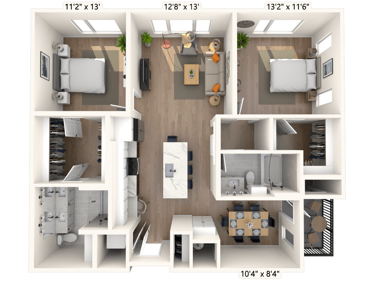 Floorplan image of unit II G-201