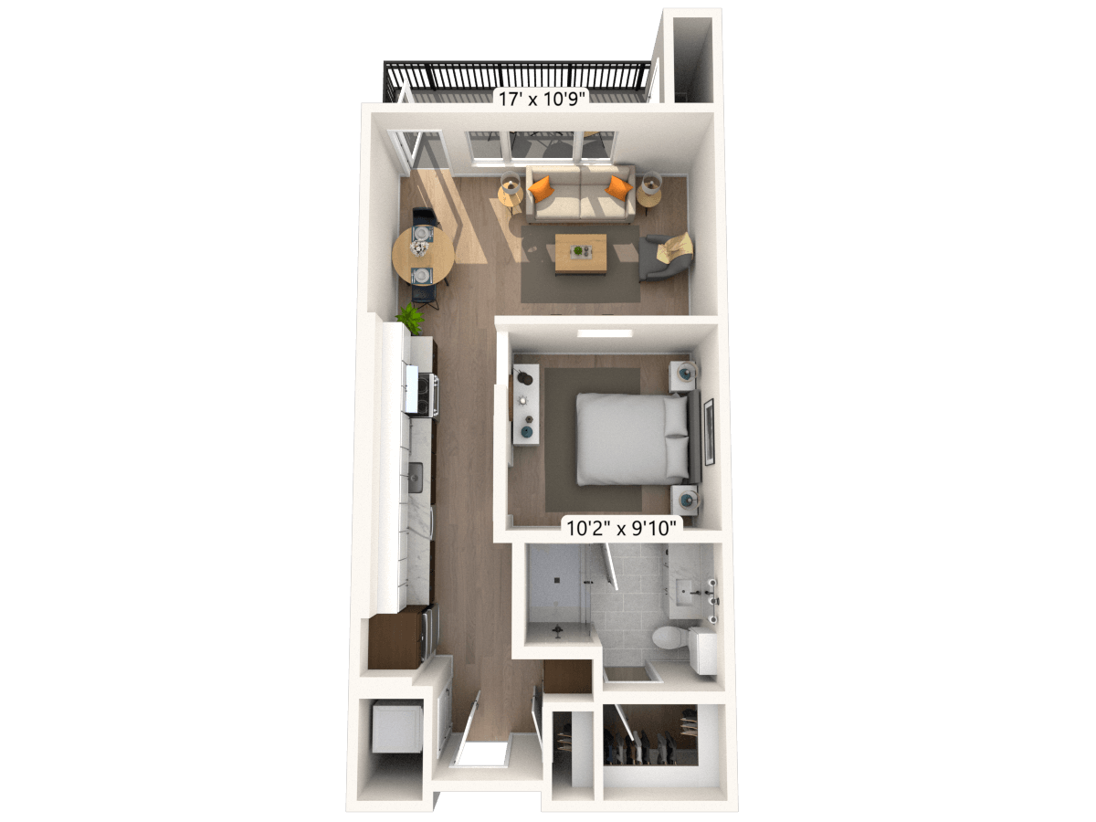 Floorplan image of unit II G-404