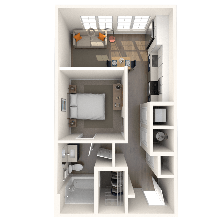 Floorplan image of unit 577