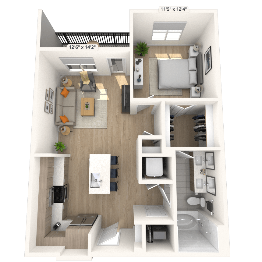 Floorplan image of unit 3349