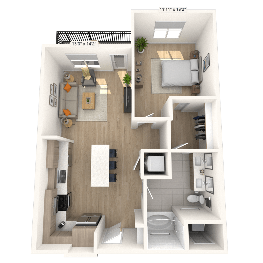 Floorplan image of unit 3133