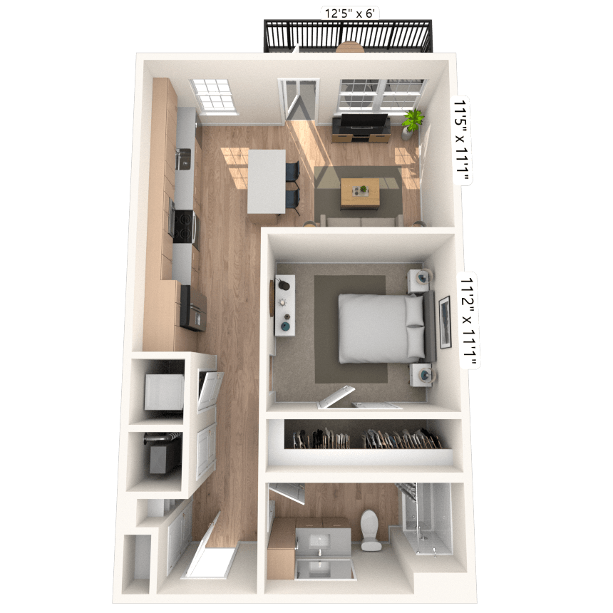 Floorplan image of unit 3025
