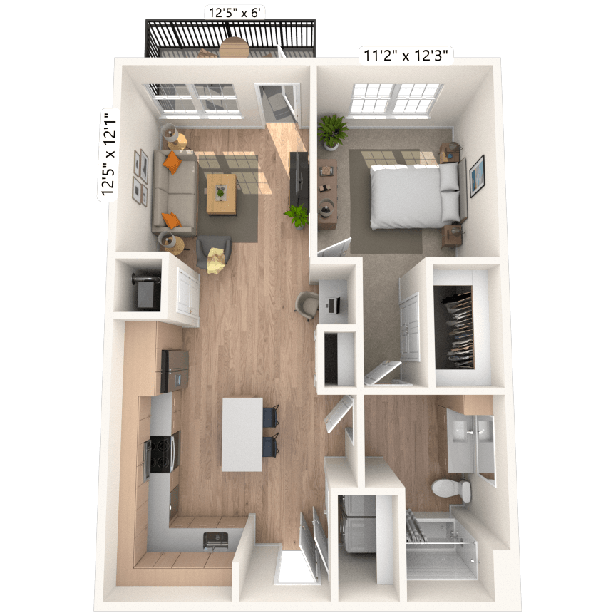 Floorplan image of unit 3305