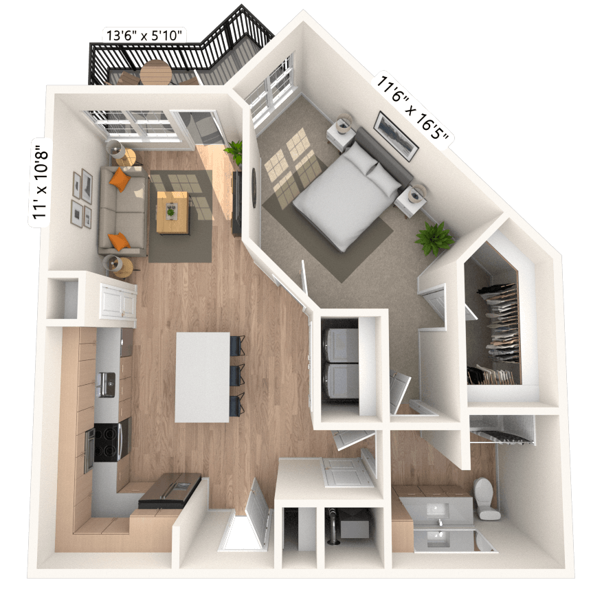 Floorplan image of unit 2413