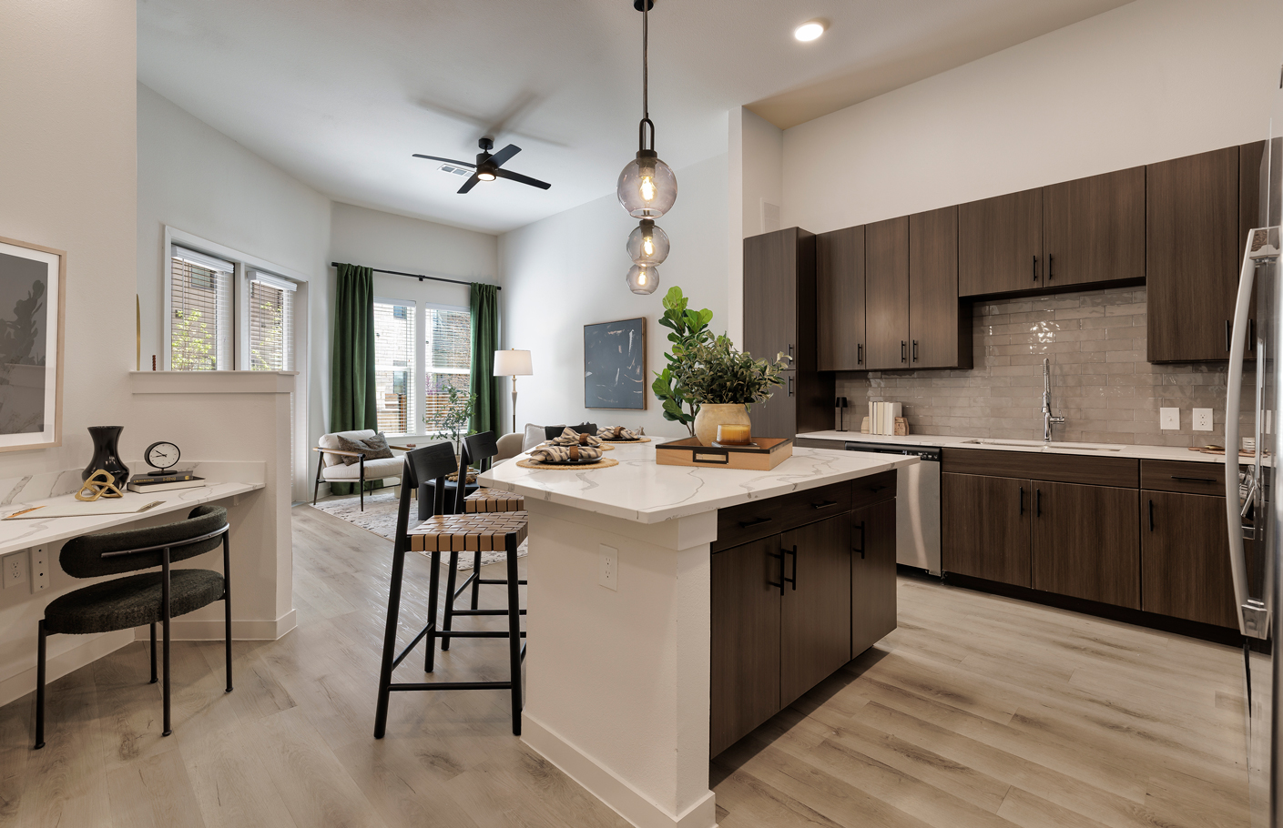 Kitchen and Living Room