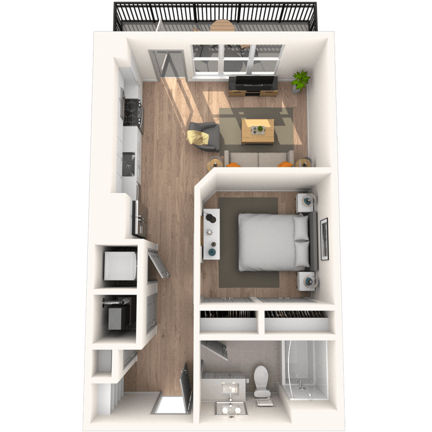 Floorplan image of unit 1634