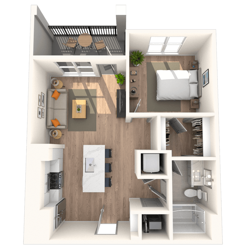 Floorplan image of unit 2413