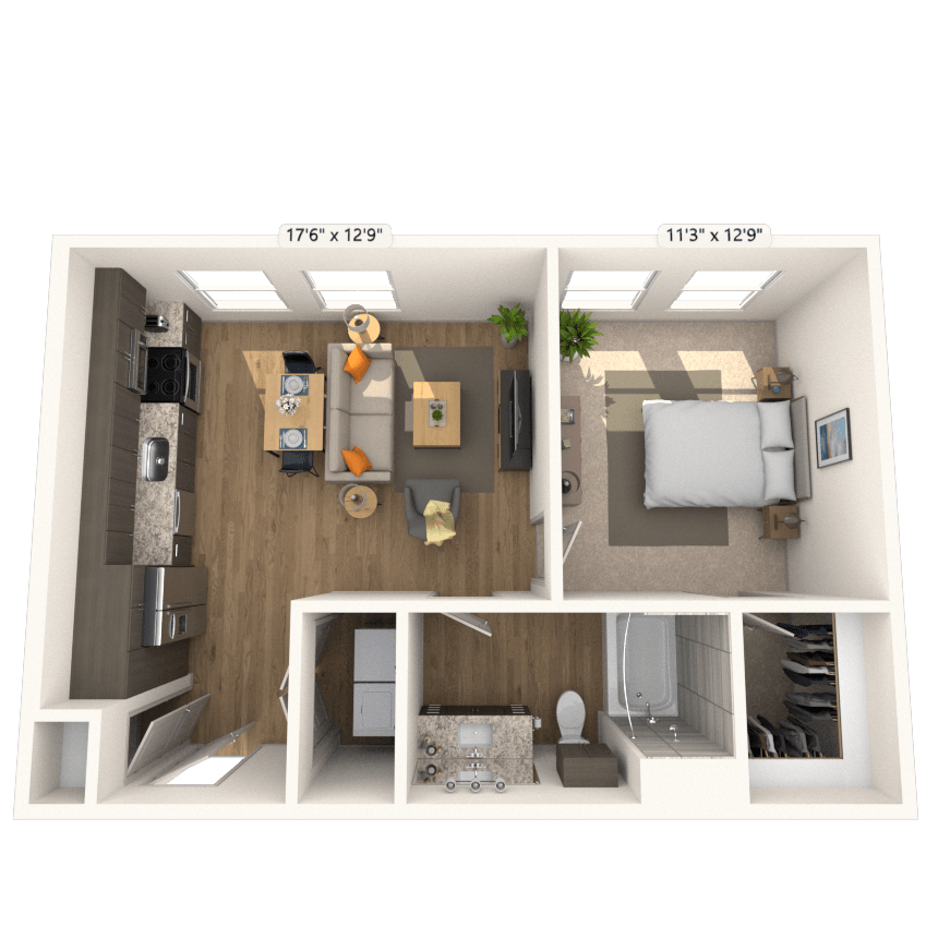 Floorplan image of unit 1421
