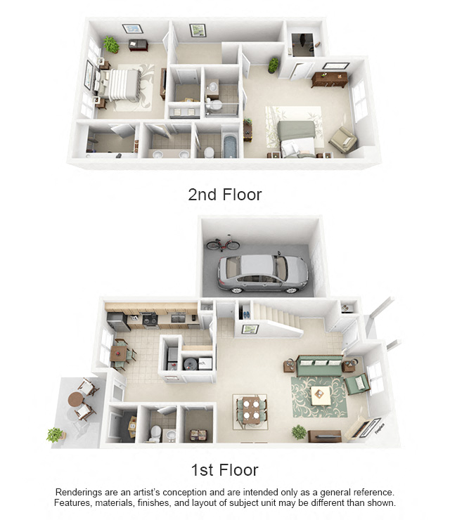 1, 2, and 3 Bedroom Luxury Apartments in Loveland, OH