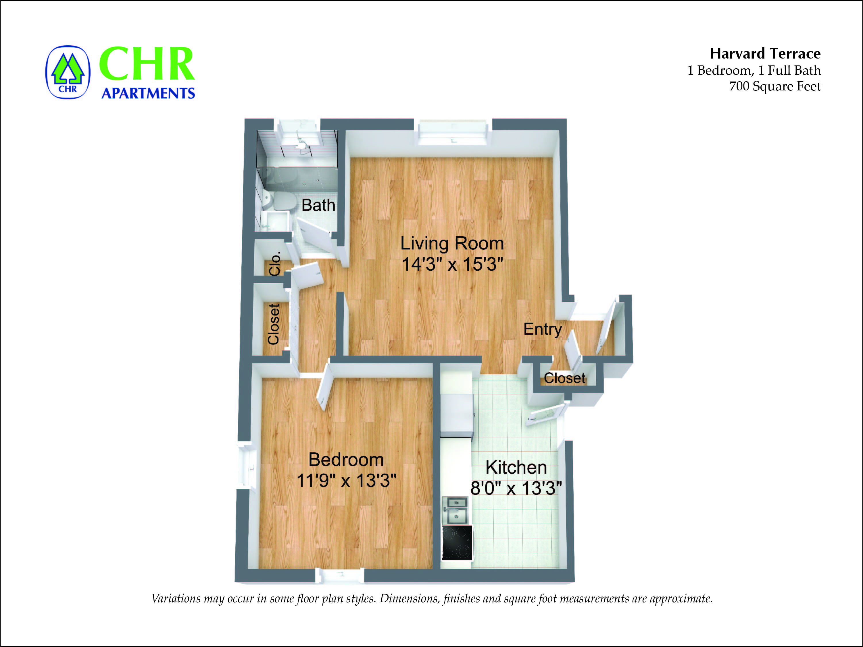 Click to view Floor plan 1 Bedroom image 1