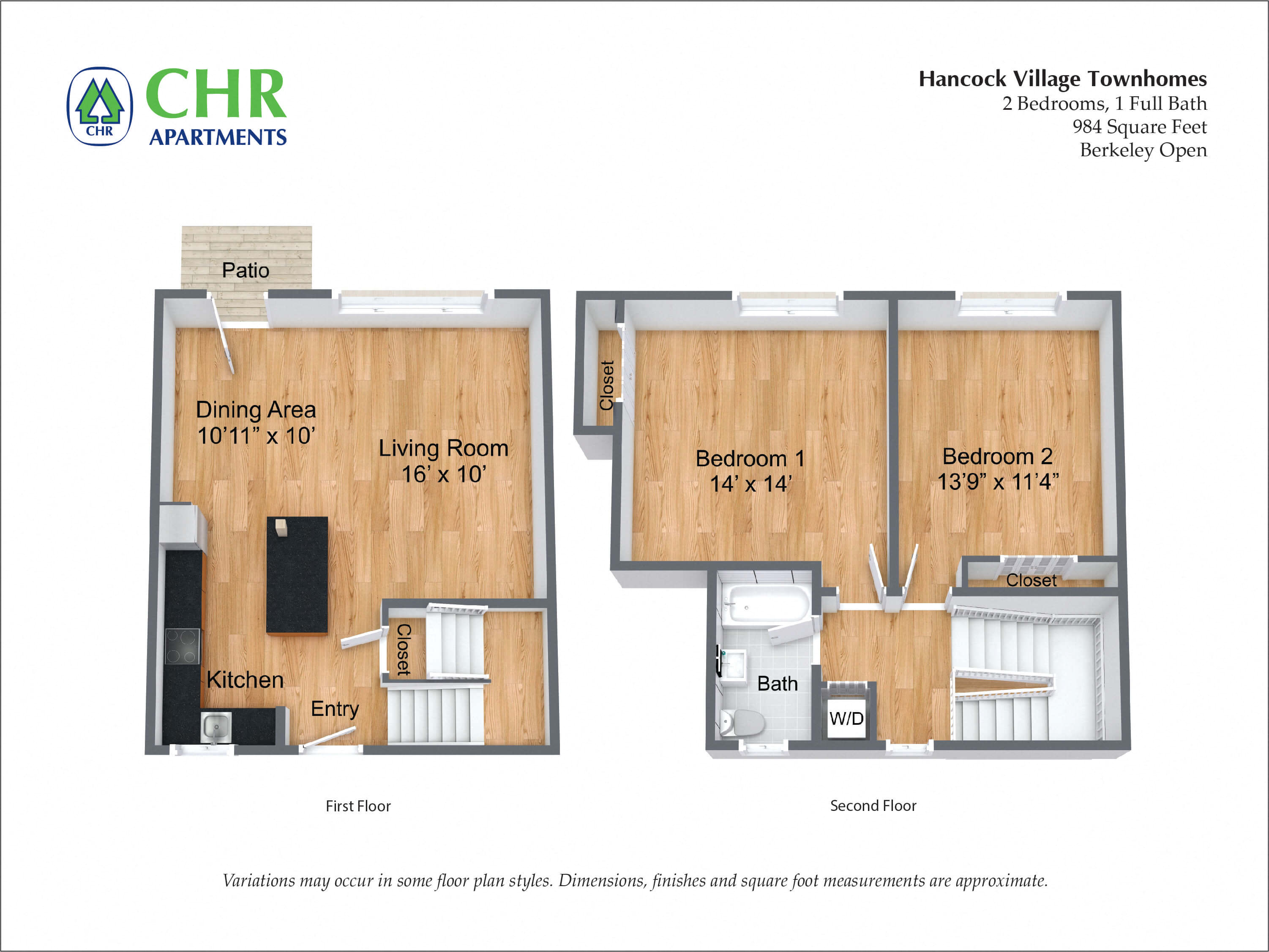 Floor plan 2 Bedroom Townhome  - Heat and Hot Water Included image 3