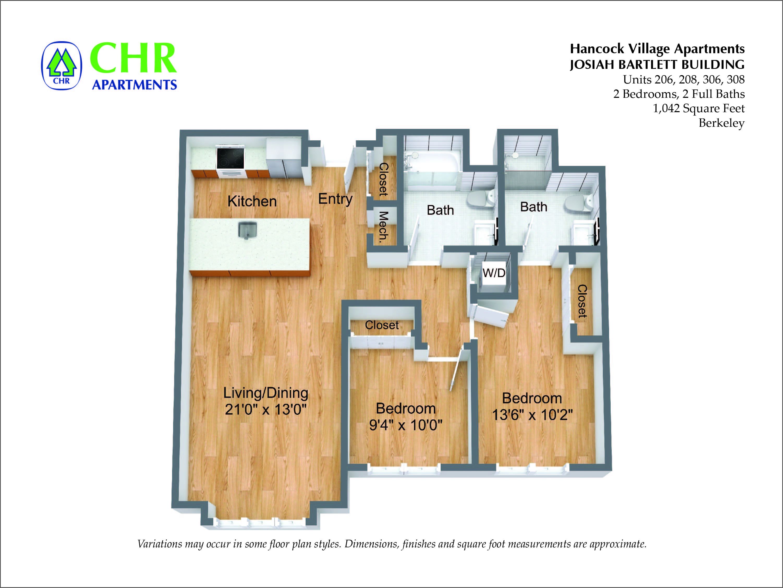 Click to view 2 BR Single Level- Brand New Construction floor plan gallery