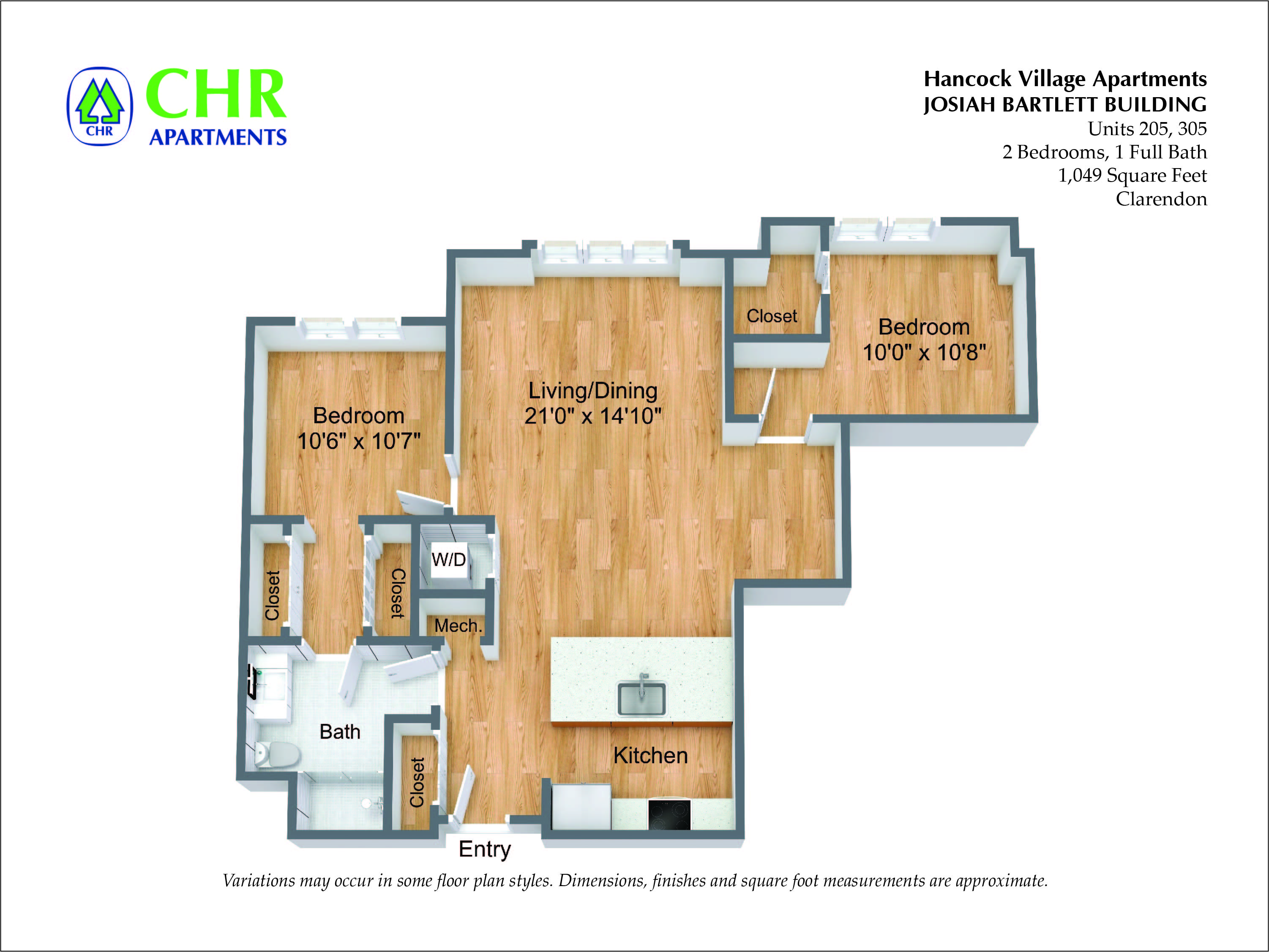 Click to view Floor plan 2 BR Single Level- Brand New Construction image 4