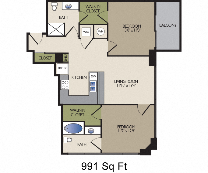 A, A2 Floor Plan