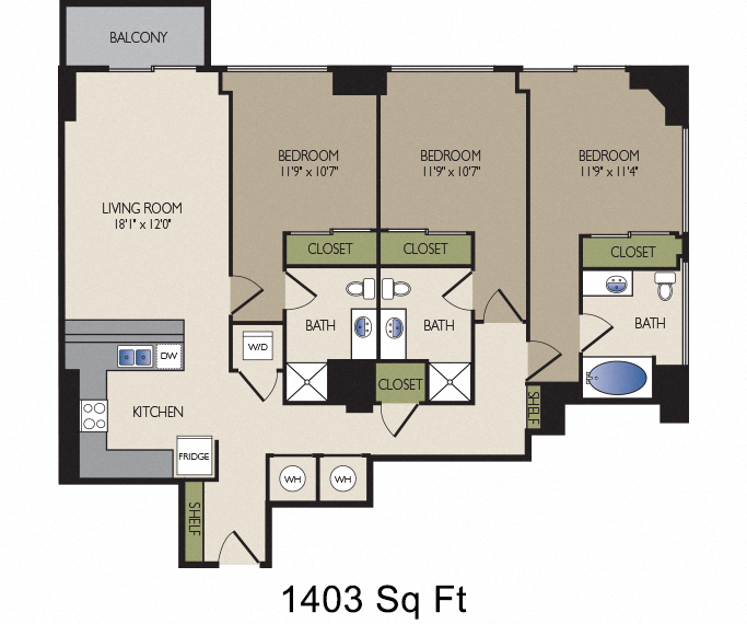 G, H, J, K, L, L1 Floor Plan