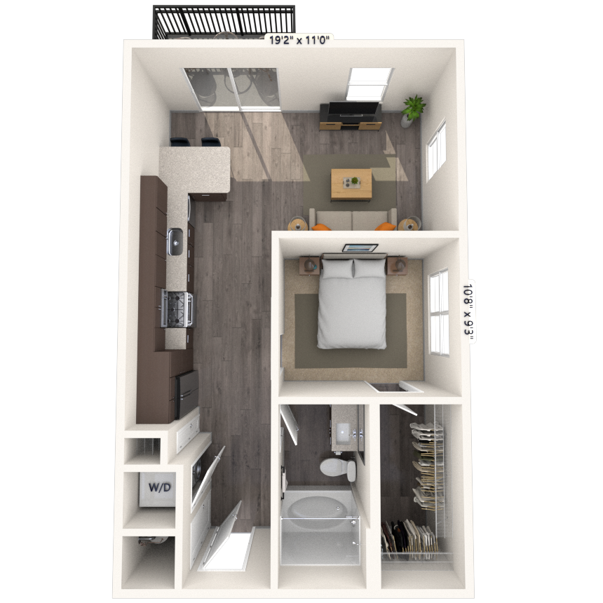 Floorplan image of unit 5101