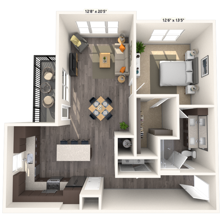 Floorplan image of unit 5214