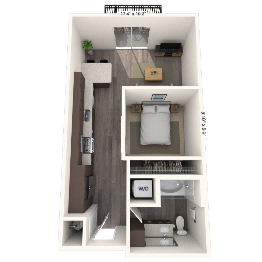Floorplan image of unit 7113