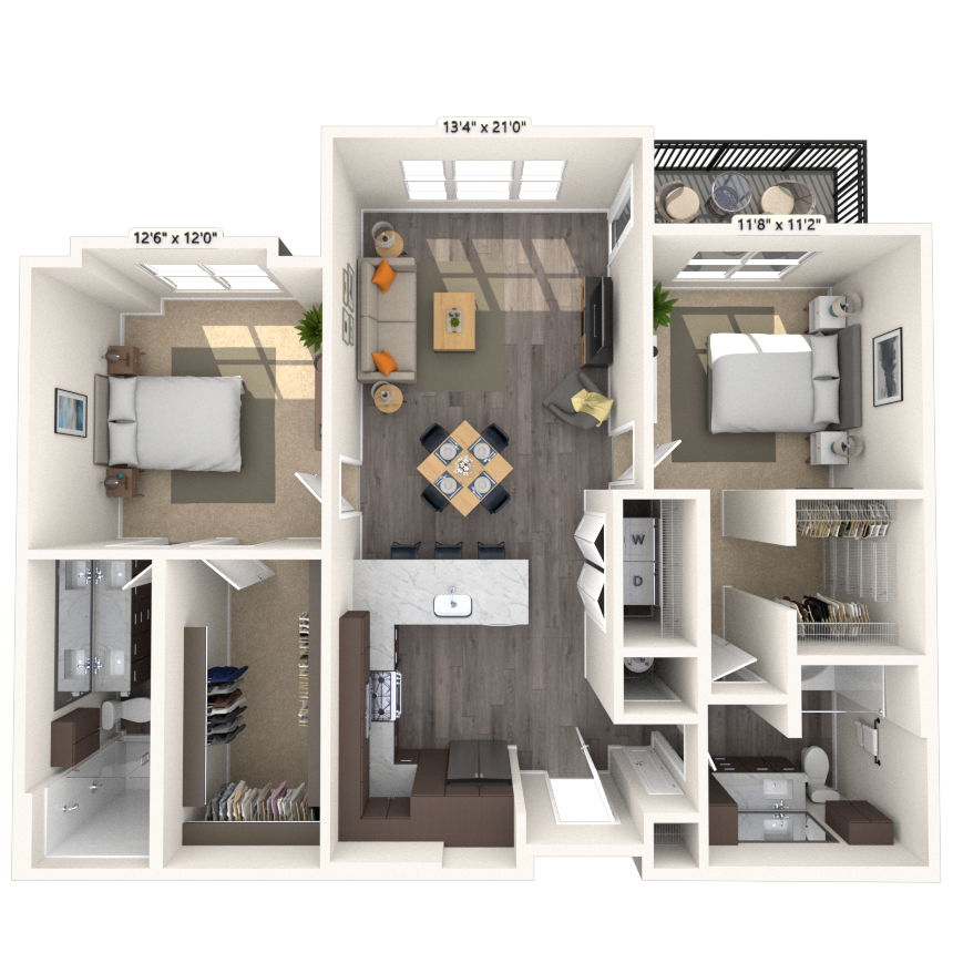 Floorplan image of unit 8106