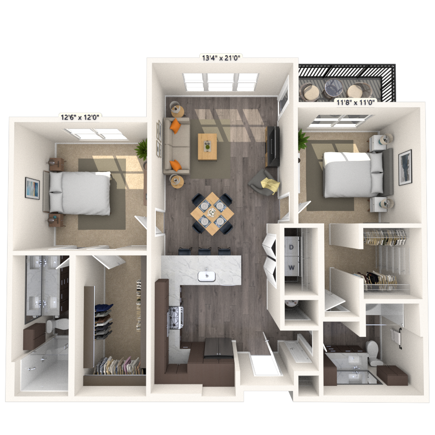 Floorplan image of unit 8207