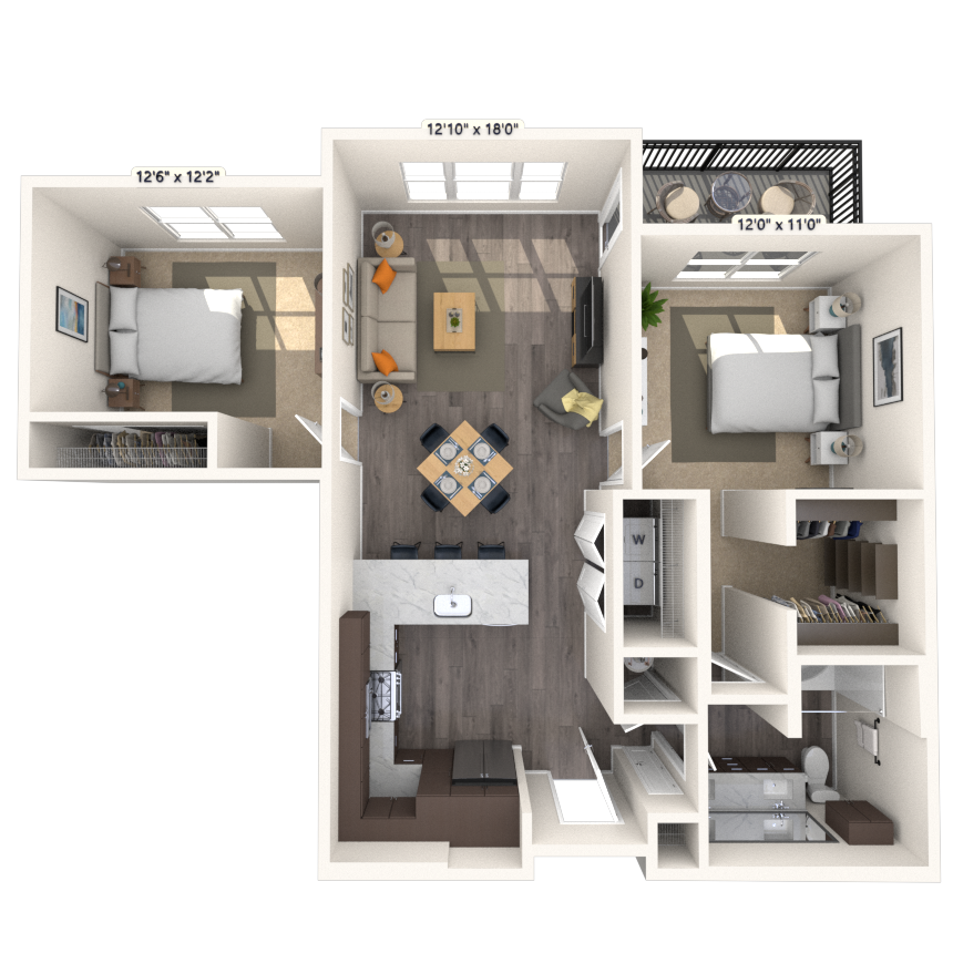 Floorplan image of unit 8211