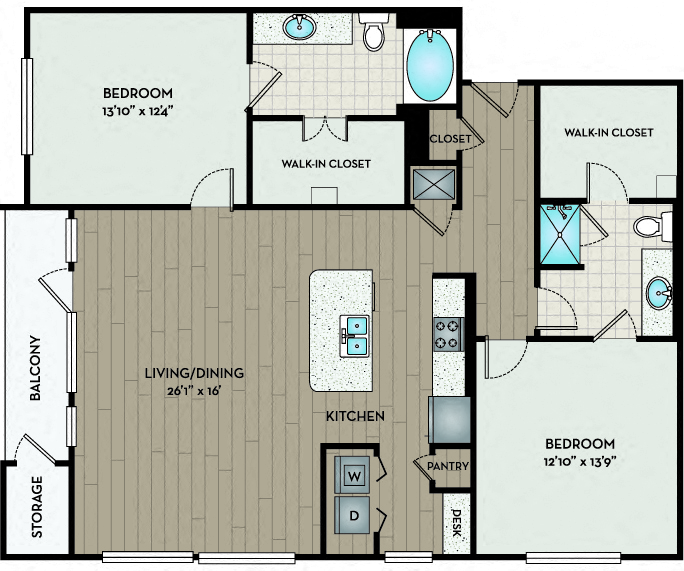 22F4 Floor Plan
