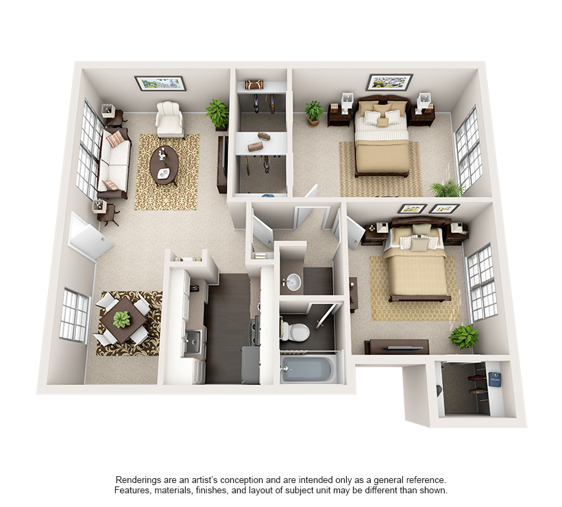 1, 2, and 3 Bedroom Luxury Apartments in Bellaire, TX