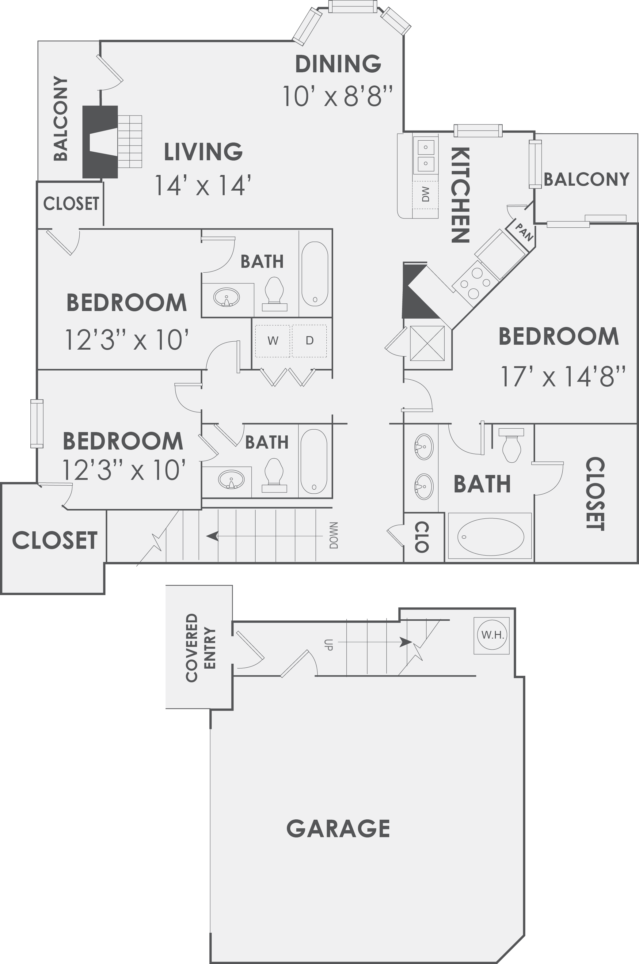 Bella Vida at Coyote Ridge Apartments, Carrollton, Texas The Hadrian