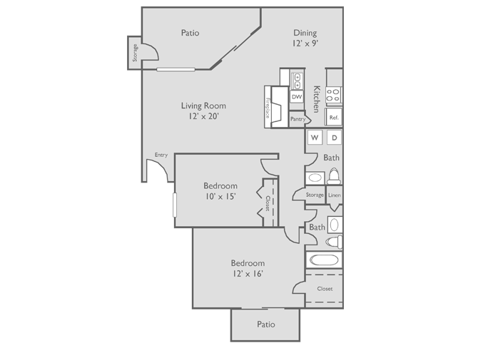 Stonecrossing East of Westchase Apartments, Houston, Texas 2B