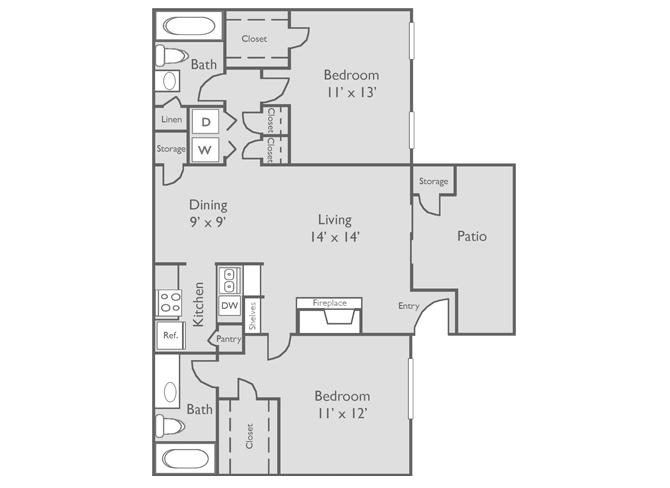 Stonecrossing East of Westchase Apartments, Houston, Texas 2D