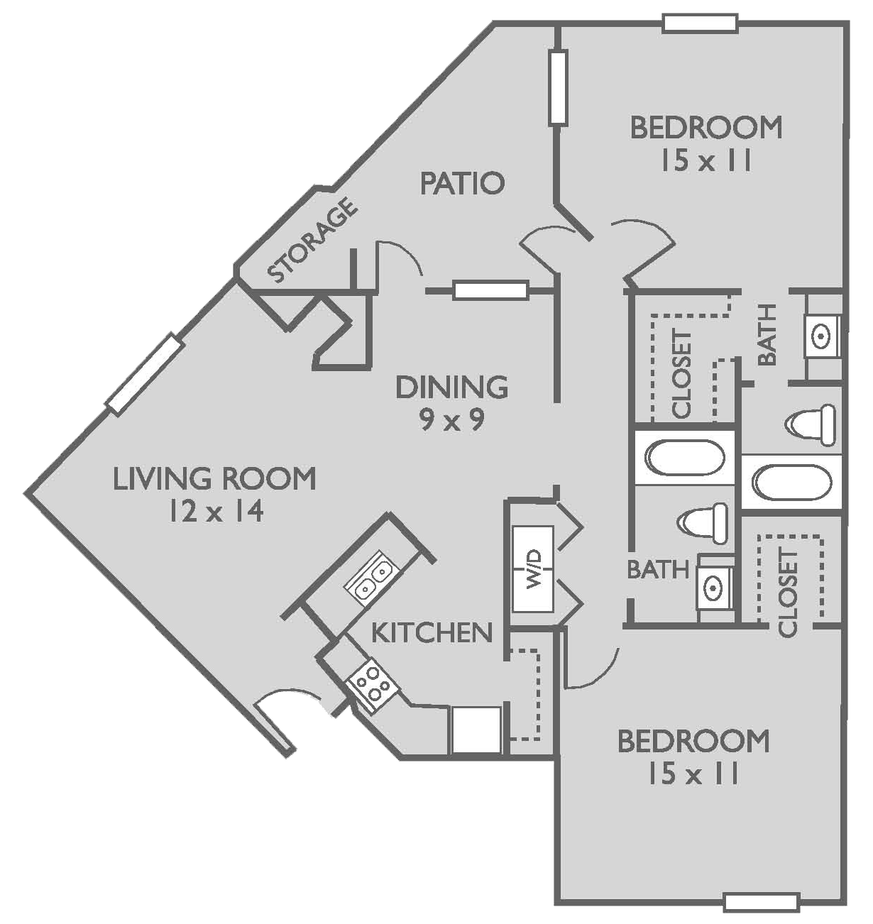 The Colony Apartments, Lufkin, Texas B2