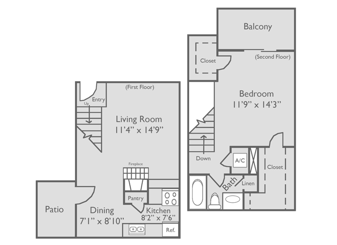 The Harbour Apartments, Beaumont, Texas The Cape - Townhome