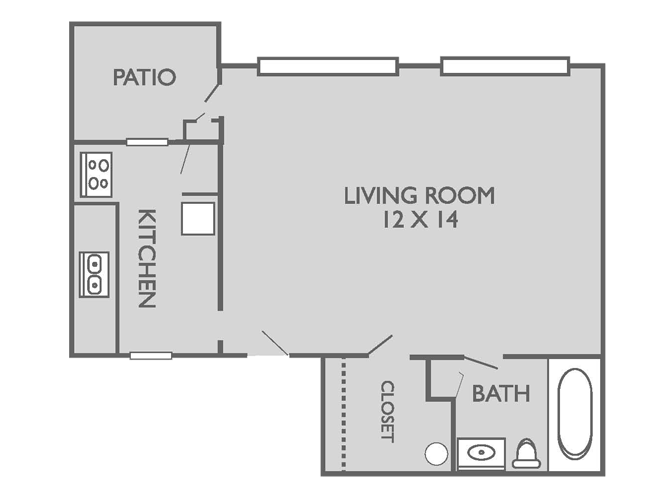 The Ridge Apartments, Austin, Texas 450 - Studio