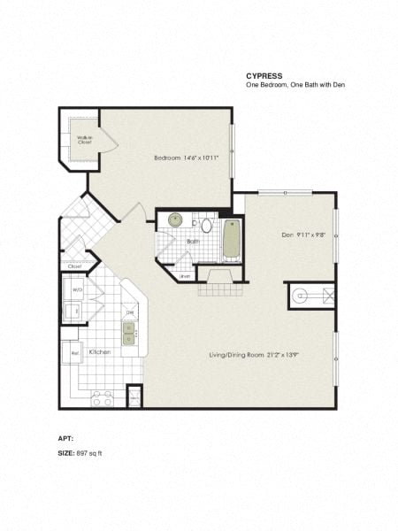 Apartment 1-514 floorplan