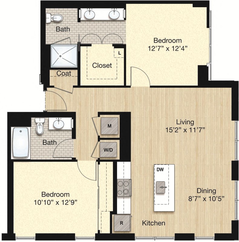 Apartment 0435 floorplan