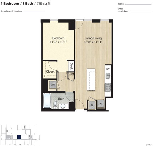 Apartment 0468 floorplan