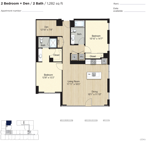 Apartment 0852 floorplan