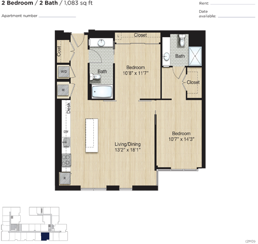 Apartment 0871 floorplan