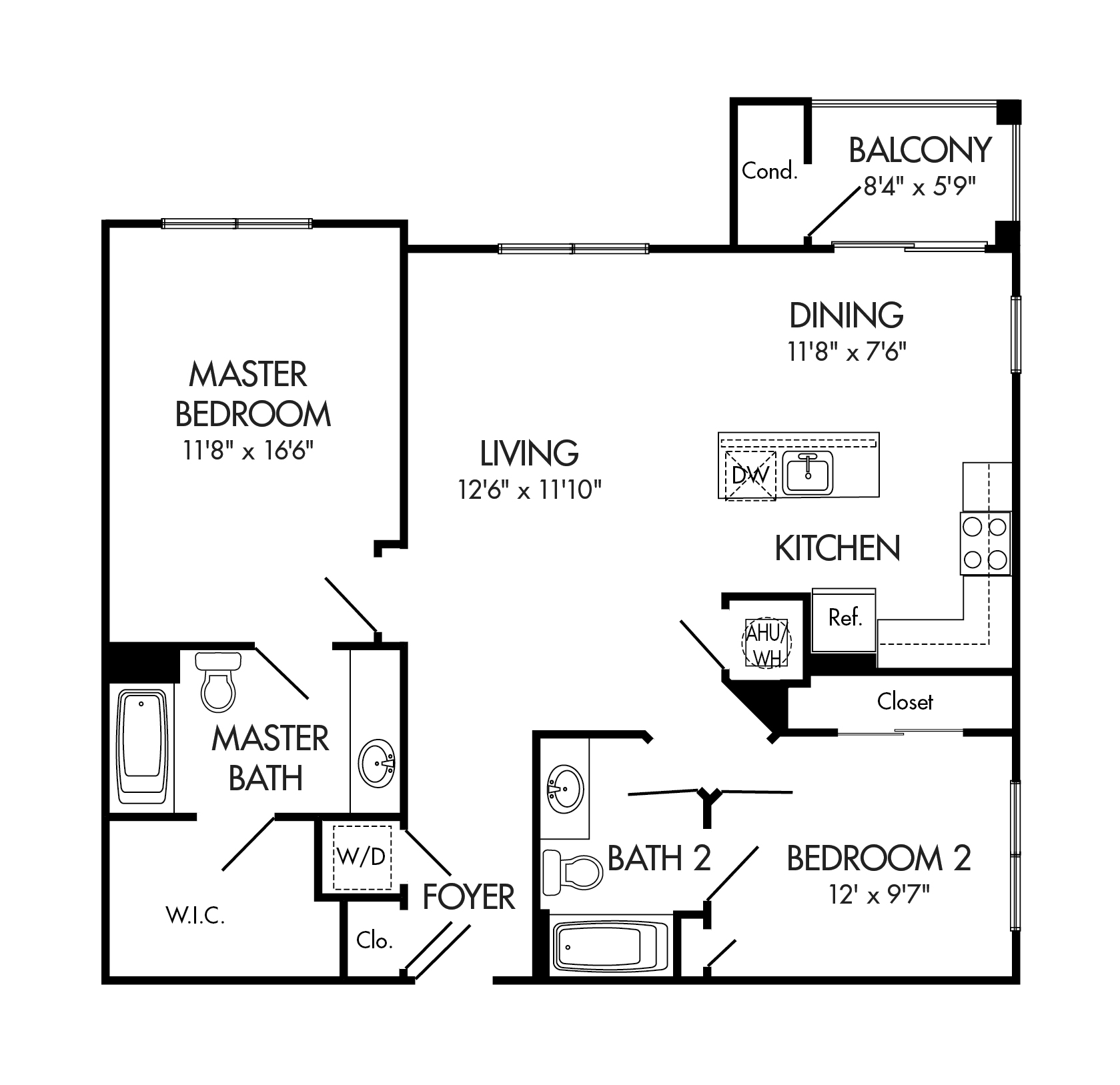 floor plan for 1800 Laurestine Way, #317