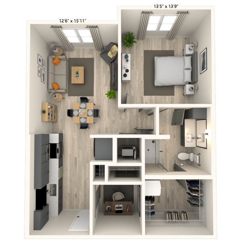 Floorplan image of unit 3025