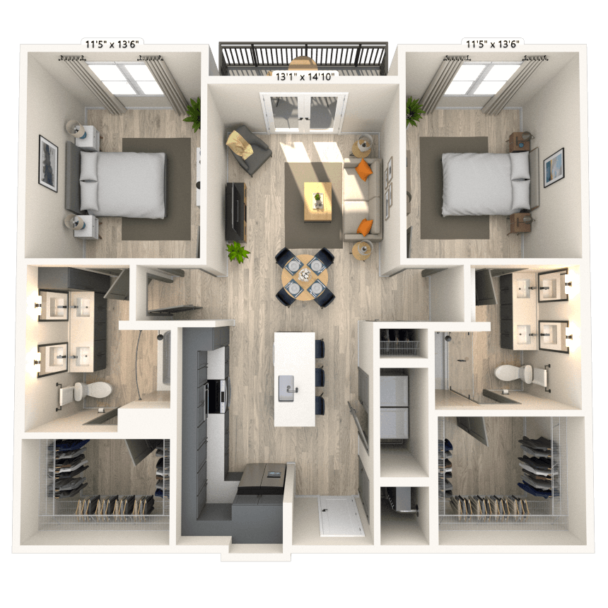 Floorplan image of unit 6033