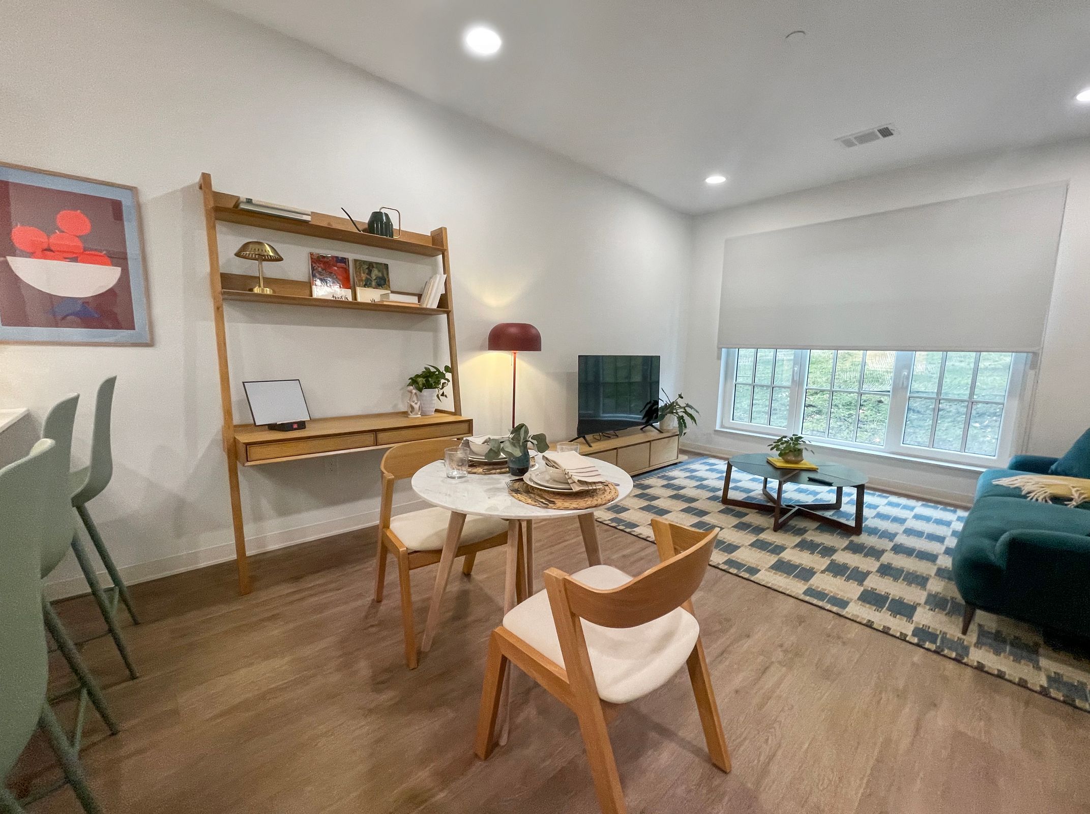 Dining and Living Room - 1 Bedroom Model Home